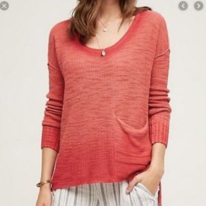 Anthropologie Moth Waffle Knit Pullover Sweater